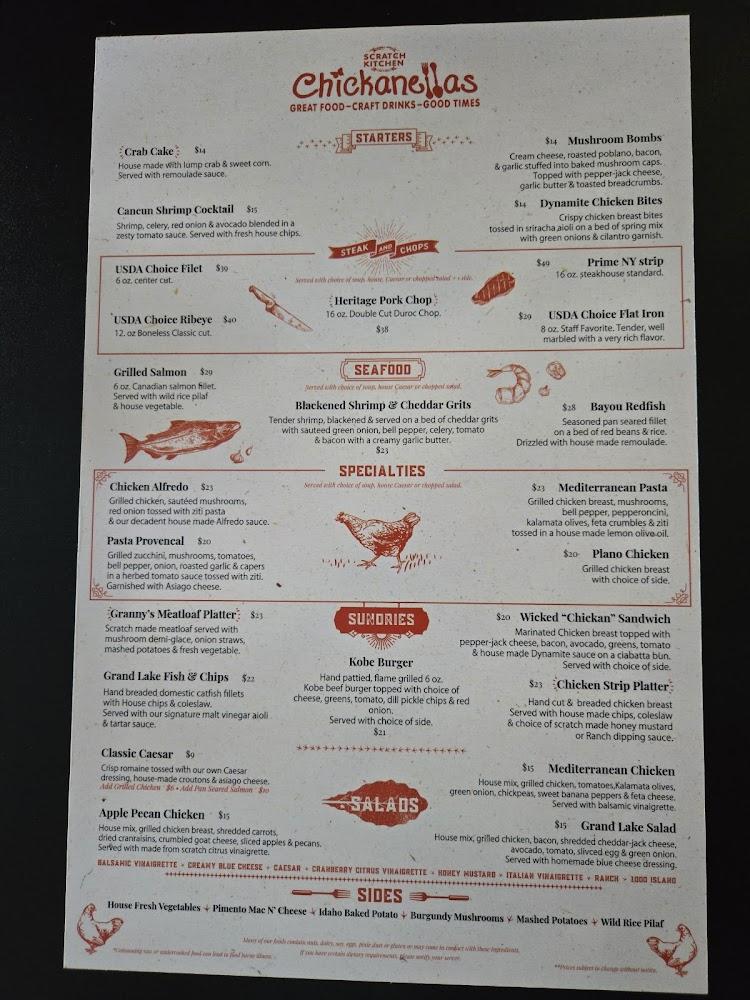 Chickanellas Scratch Kitchen Menu image 1
